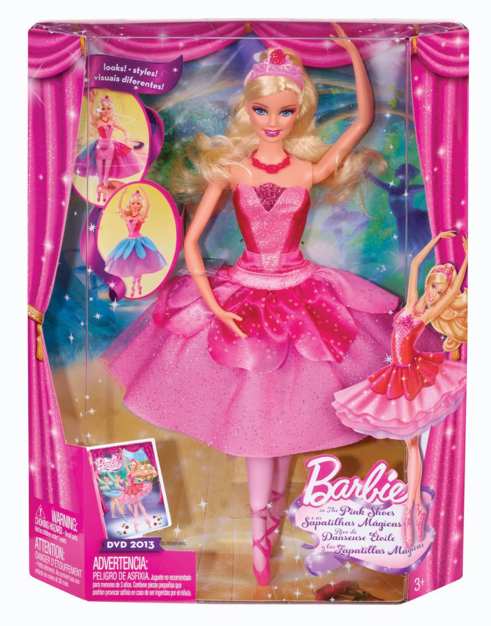 Barbie in the Pink Shoes Transforming Ballerina Kristyn Doll SKU:BRB