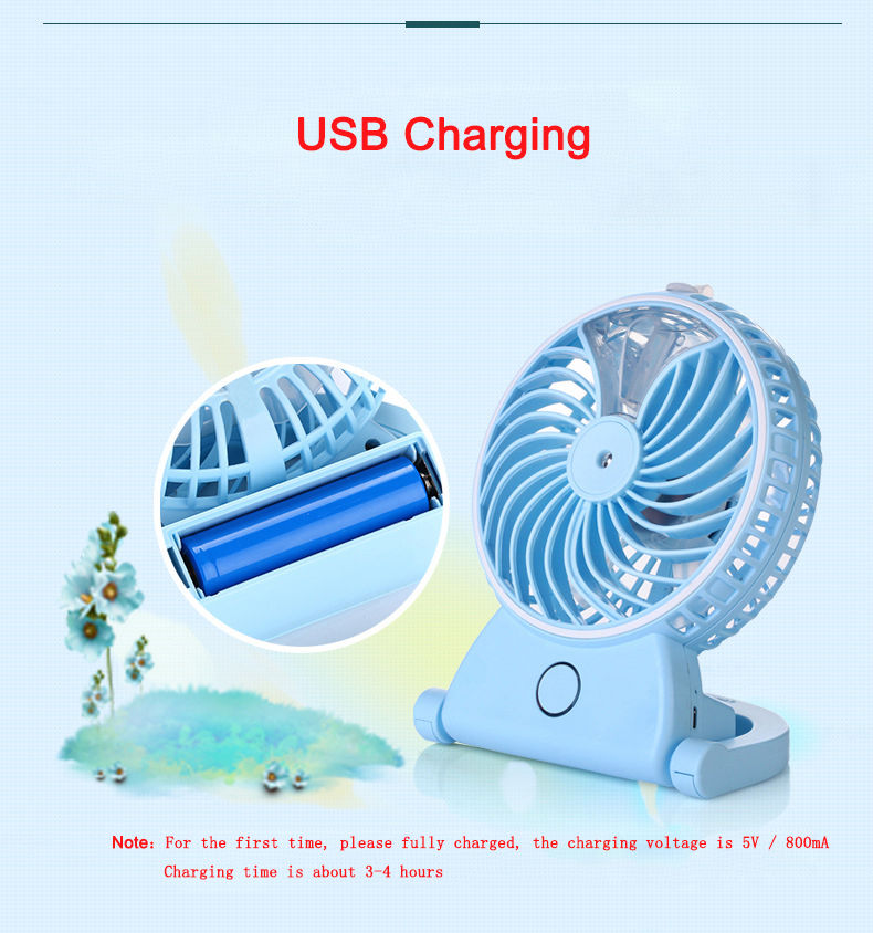 Portable Rechargeable Humidifier Water Spray Air Conditioning Cooler