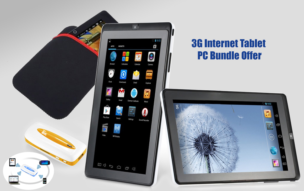 3G Tablet PC Bundle Offer price in Pakistan at Symbios.PK