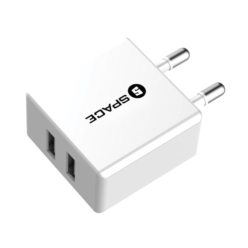 Image result for SPACE DUAL USB PORT WALL CHARGER WC-102
