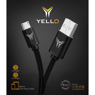 Yello Braided Micro USB Charge Sync Cable | YCE-201 price in Pakistan