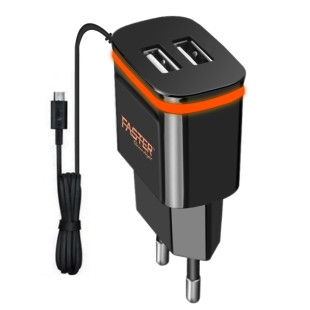 FASTER FC-77 Fast Charging 2 in 1 Travel Charger 2.4A price in Pakistan