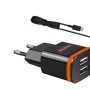 FASTER FC-77 Fast Charging 2 in 1 Travel Charger 2.4A