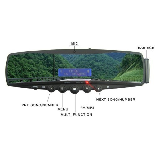 Bluetooth Car Mirror price in Pakistan at Symbios.PK