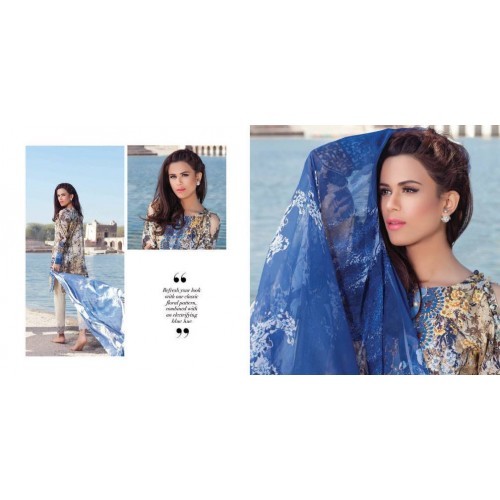 Cross Stitch Eid Collection CS16L Silver Chinoiserie price in Pakistan, Cross Stitch in Pakistan