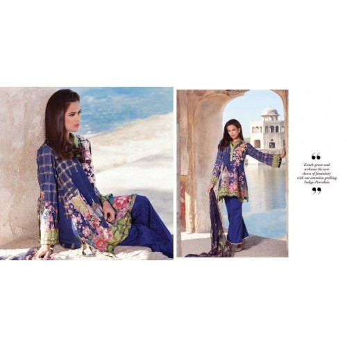 Cross Stitch Eid Collection CS16L Indigo Porcelain price in Pakistan, Cross Stitch in Pakistan