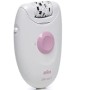Braun Silk Epil 1 Legs Epilator, White and Pink, (SE1170) With Warranty