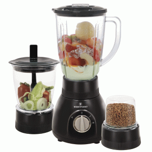 West Point Blender Dry & Chopper Mill (3 in 1) WF-314 Black Color price in Pakistan