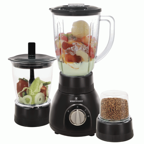 West Point Blender Dry & Chopper Mill (3 in 1) WF314 Black Color price in Pakistan, West Point
