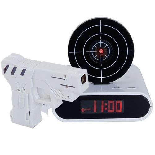 LCD Gun Target Shooting Alarm Clock Set price in Pakistan at Symbios.PK