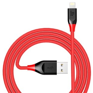 Tronsmart LEP01 Double Braided Nylon Lightning Cable Red and Black price in Pakistan