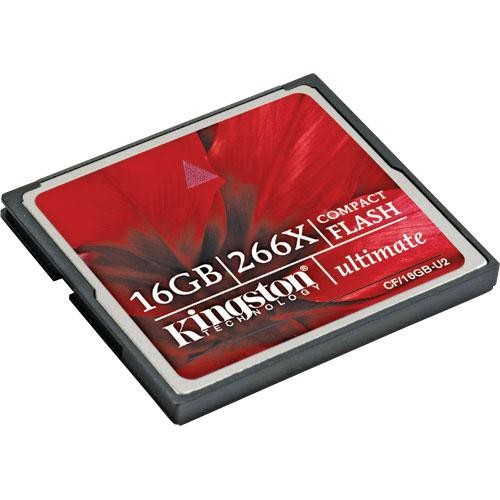 Kingston 16GB, Compact Flash Card Ultimate 266X CF/16GBU2 price in