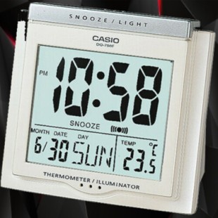 Casio DQ-750F-7D White Resin Case Big Digital Dial Quartz Table Clock price in Pakistan