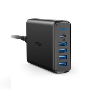 Anker PowerPort I PD with 1 PD & 4 PowerIQ – Black – A2056K11 price in Pakistan