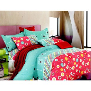 Aqua Red with Flower Pattern - 09 price in Pakistan