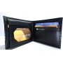 Black leather Wallet 360A
