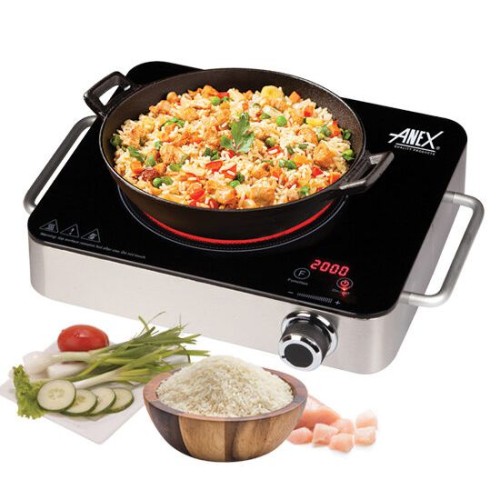 Anex Deluxe Hot Plate AG 2165 2000 Watt Black & Silver price in
