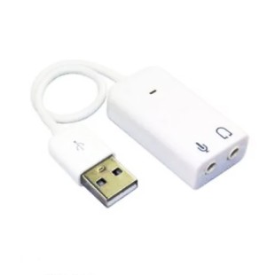 USB Sound Adapter 7.1 Channel - White Sound Card Adapter price in Pakistan