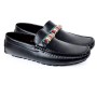 Santoni Black Casual Loafers SYB-895