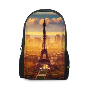 Eiffel Tower Art Printed Backpacks BG-145 price in Pakistan