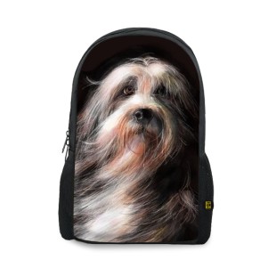 Fluffy Dog Printed Backpacks BG-224 price in Pakistan