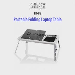 Black Copper Portable Laptop Table LD-09 price in Pakistan