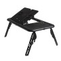 Black Copper Portable Laptop Table LD-09
