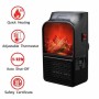 Flame Heater 500W Mini Portable Electric Fireplace Warmer With Remote Control