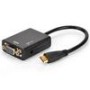 Mini HDMI to VGA with Audio Cable Converter Adapter for HDTV PC Black