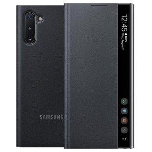 Official Samsung Original Clear View Cover Flip Case for Samsung Galaxy Note 10+/10 Plus - Black price in Pakistan