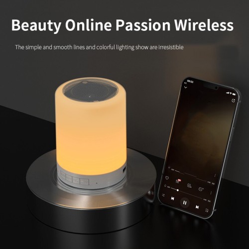PORTABLE BLUETOOTH SPEAKER WIRELESS MINI PLAYER TOUCH PAT LIGHT