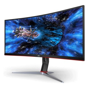 AOC 34" Frameless Curved LED Gaming Monitor Black / Red (CU34G2X) price in Pakistan