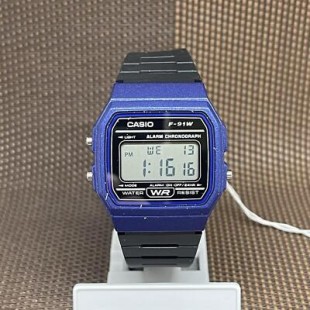 Casio F-91WM-2A Vintage Series Digital Black Resin Alarm Stopwatch Light Watch price in Pakistan