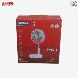 Sogo Rechargeable Table/Floor Height Adjustable Fan With Ring Light (JPN-524) price in Pakistan