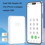 IKOS K6 For iPhone / iPad Dual Sim Dual Standby Adapter White (3G Supported).