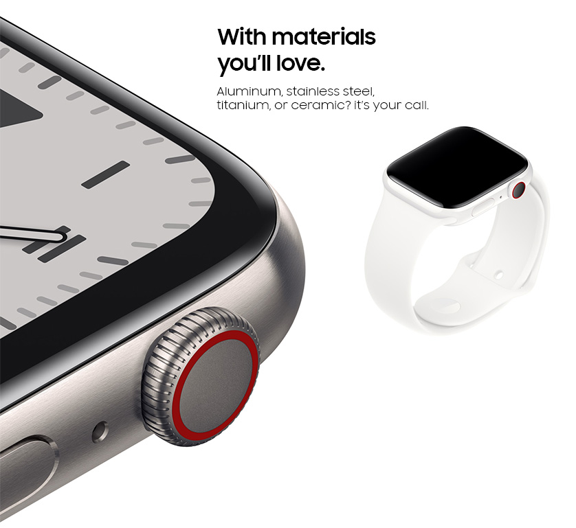 Apple iWatch Series 5 44mm - Stainless Steel Case with Sports Band