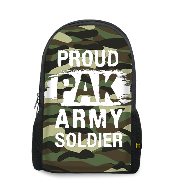 Army Soldier Printed Backpacks BG471 price in Pakistan at Symbios.PK