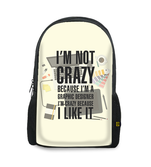 Graphic Designer Printed Backpacks BG718 price in Pakistan at Symbios.PK