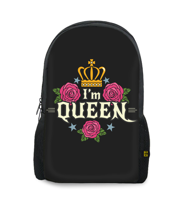 I M Queen Printed Backpacks BG971 price in Pakistan at Symbios.PK